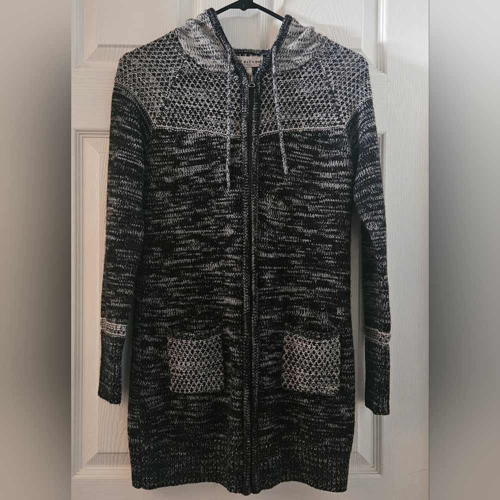 "If It Were Me" Knit Cardigan Hoodie